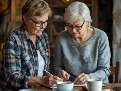 Gemeinsame Zeit mit Plaudern, Lesen etc. verbringen.