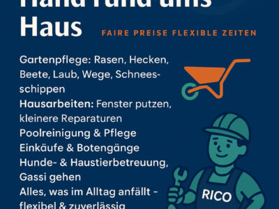 Hausmeister Dienst, die helfende Hand rund ums Haus