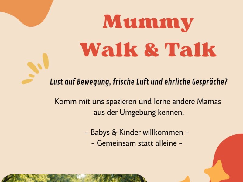 Gemeinsame Spaziergänge für Mutter und Kind